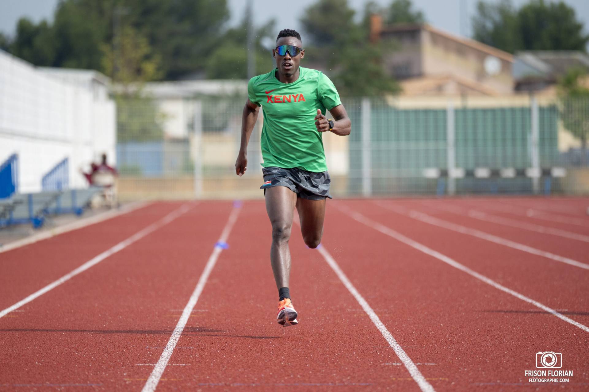 Wiseman MUKHOBE du Kenya, en préparation à Miramas pour les Jeux Olympiques de Paris 2024