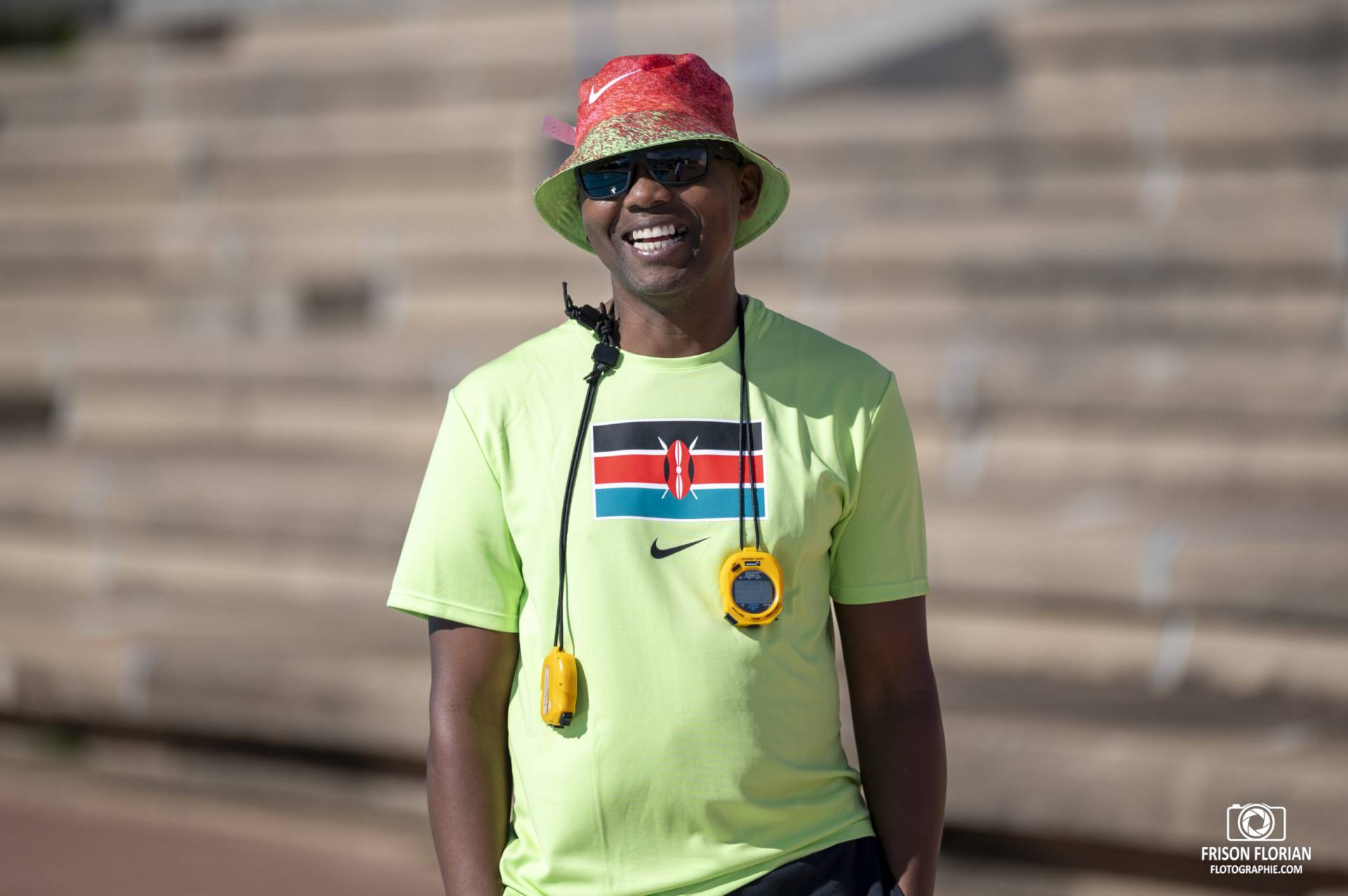 Coach de Maria Chantal BRUNLEHNER du Kenya, en préparation à Miramas pour les Jeux Olympiques de Paris 2024