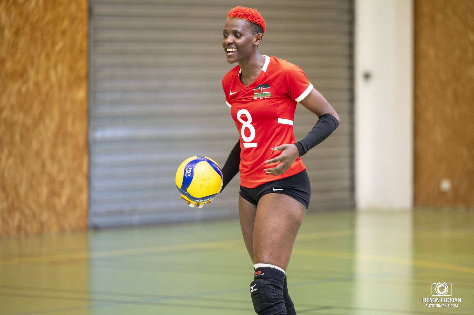 Triza ATUKA de l'équipe de Volley-Ball du Kenya, en préparation à Miramas pour les Jeux Olympiques de Paris 2024